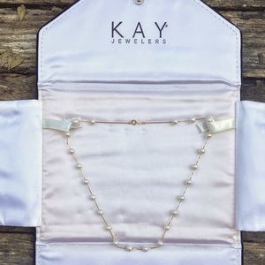 Kay Jewelers - Delicate Pearl 14K Gold Necklace